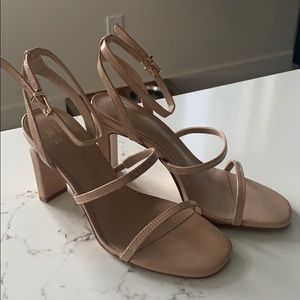 Nude Strappy Heels